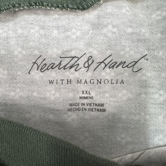 Hearth & Hand Magnolia One Piece Christmas Pajama Sz 2XL Green Dotted Butt Flap - Picture 7 of 16